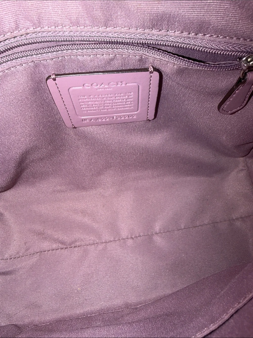 Coach structured leather